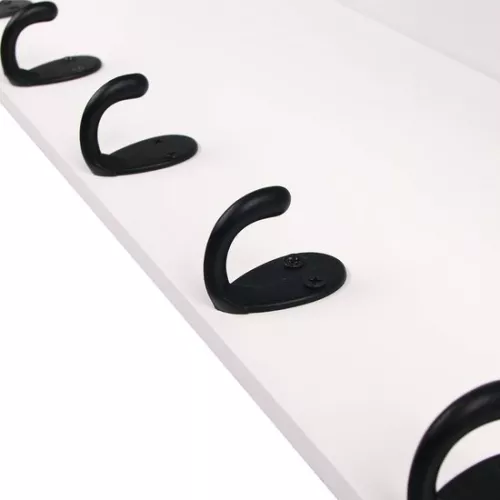 merkloos Wall Coat Rack With Hat Shelf - With Shelf & Hanging - 60x16x16 Cm - Wood (8721184112656)