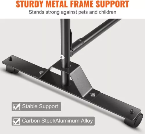 merkloos Collox Partition curtain - Partition wall - Partition stand - Privacy screen - On wheels - Portable panel - 301x30x240.5 cm - Black (8721264072085)