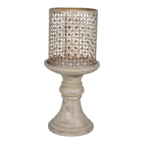 Wind Light - On Stand - Antique - Ø20x43.5 cm - Cement