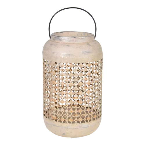 Windlight - Antique - Ø17.5x29.5 cm - Cement