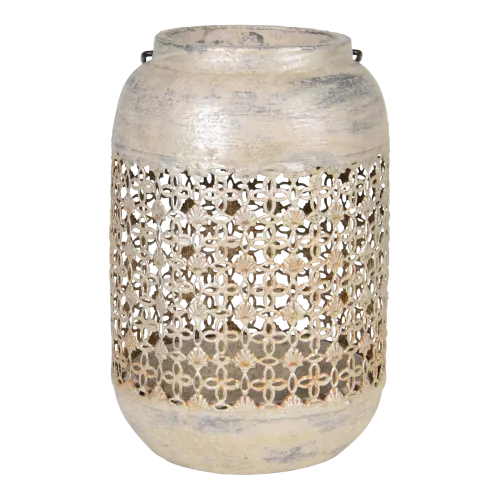 In And OutdoorMatch Windlight - Antique - Ø15.5x22.5 cm - Cement (105971)