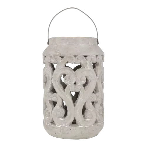 Lantern - Ø18x27.5cm - Cement