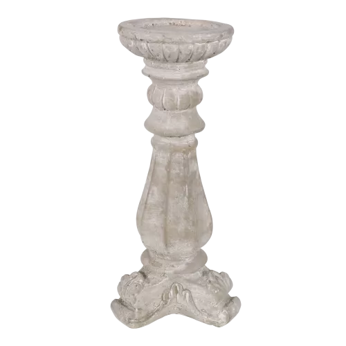 Candlestick - 13x14x30.5cm - Cement