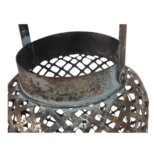 In And OutdoorMatch Lantern - Ø25x38cm - Green - Gold - Metal (105981)