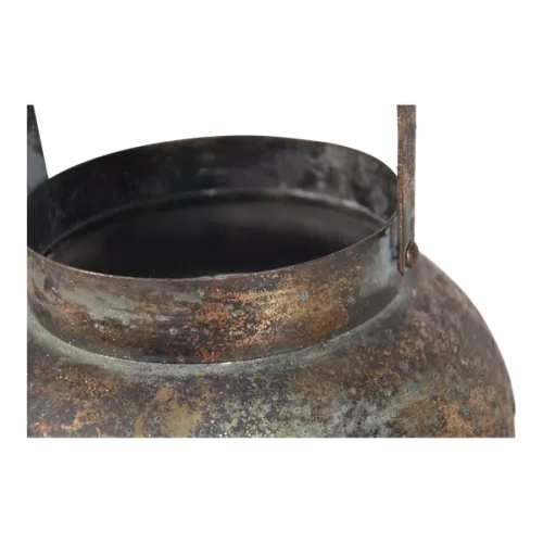 In And OutdoorMatch Lantern - Ø22.5x40cm - Green - Gold - Metal (105982)