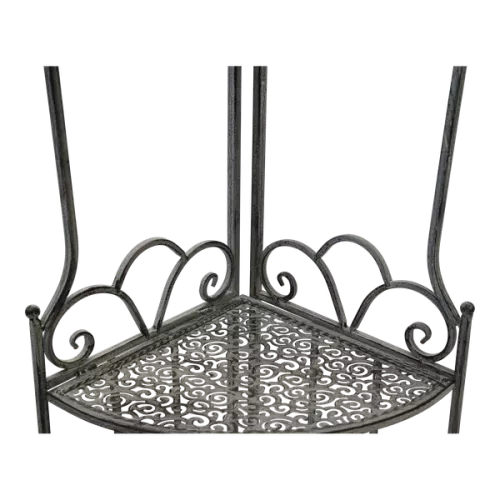 In And OutdoorMatch Corner Tiered Stand - 33x33x127 cm - Steel - Grey Wash (105993)