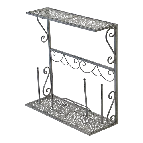 In And OutdoorMatch Boot rack - 60x23x60 cm - Steel - Grey Wash (105998)