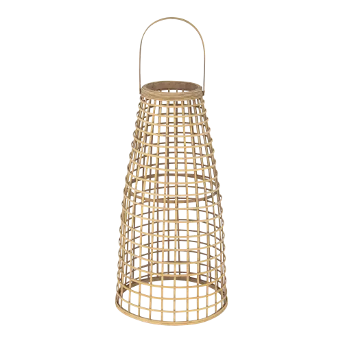 Natural Lantern - Set of 2 - With LED - Bamboo