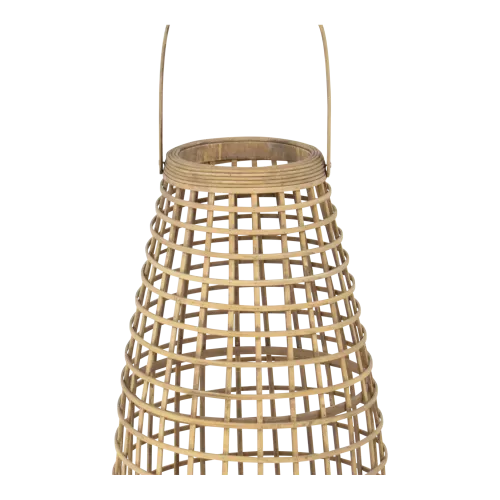 In And OutdoorMatch Natural Lantern - Set of 2 - With LED - Bamboo (106009)