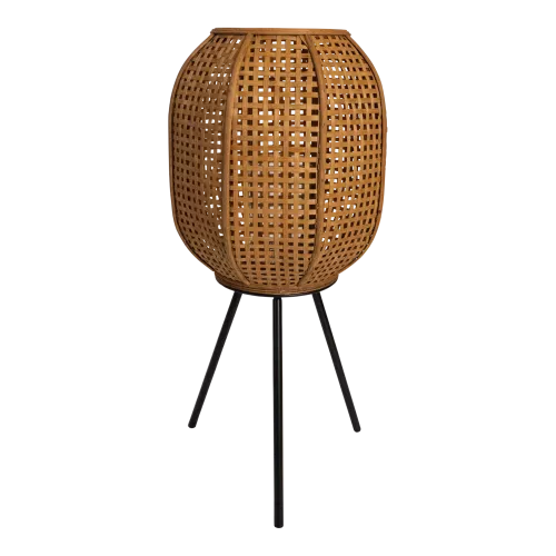 Lantern - On foot - Natural - Ø32x66cm - Steel