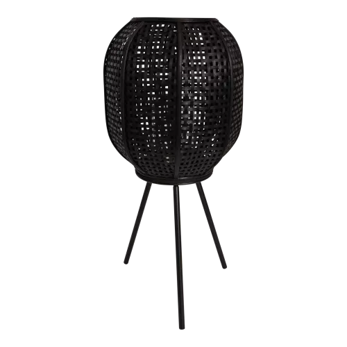 Lantern - On base - Black - Ø32x66cm - Steel