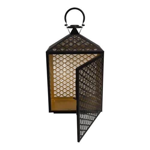 In And OutdoorMatch Lantern - 30x16x50cm - Steel - Black (106055)
