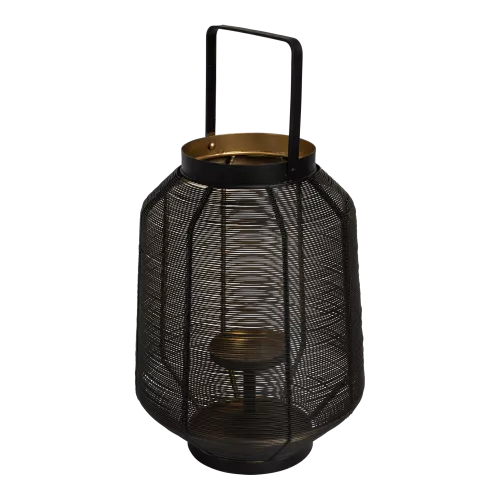 Lantern - Ø25x32cm - Steel - Black