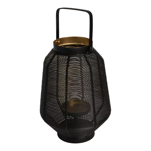 Lantern - Ø20x28cm - Steel - Black