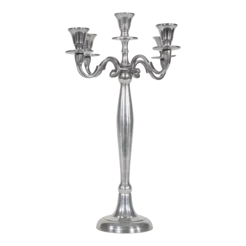 In And OutdoorMatch Classic Candlestick - Aluminum - 40.5cm - Glossy Finish (106235)