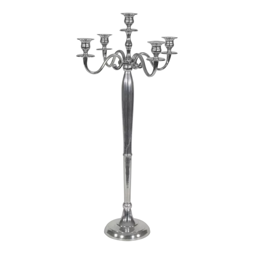 Classic Candlestick - Aluminum - 78cm - Glossy Finish