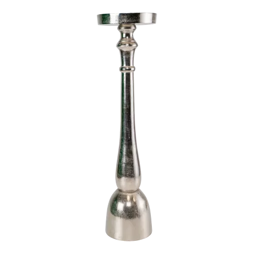 Candle Holder Classics - Aluminum - Silver Finish - Ø16.5x63cm