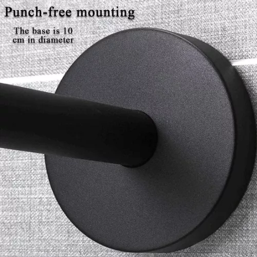 Sans marque Adjustable Extendable Stainless Steel Curtain Rod Rail, L Shaped Bathroom Shower Curtain Rod Curved Rack, Shower Poles Punch-Free Telescopic Stainless Steel for Room Mounting70 to 95cm x 70 to 95cm (9502856311367)