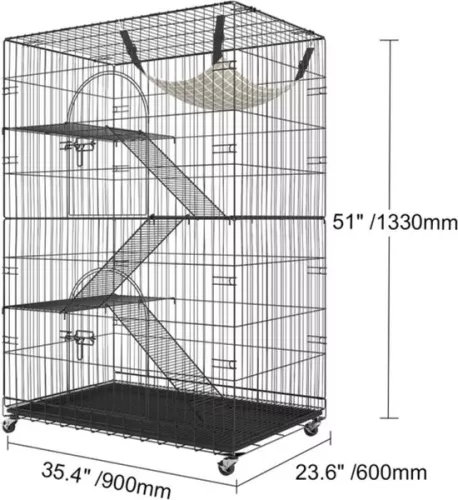 merkloos Foldable Cat Run - Cat Crate - Cat Cage - Up to 14KG Capacity (8721085193204)