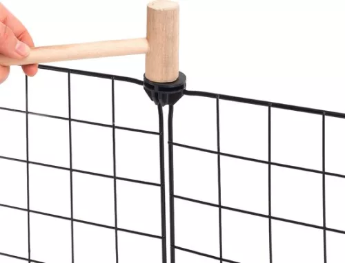 KAMYRA Indoor Puppy Run / Rabbit Run - Run for Dogs, Cats & Rabbits - Cat Run - Plastic & Metal - 145x75x35 cm - Black (6095512556521)