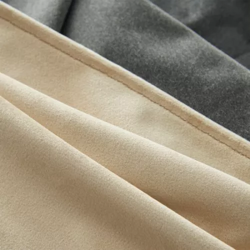 Dripio Set of 2 blackout curtains - luxurious velvet fabric - heat-insulating & stylish - blocks light & sound - beige - 140x245 cm (8721041505201)