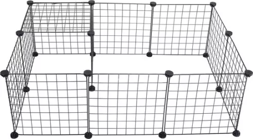 merkloos Animal run - Outdoor run - For Rabbit, Guinea Pig, Puppy - Run for animals - Outdoor hutch - Puppy run - Rabbit hutch - For outside (9509646264759)