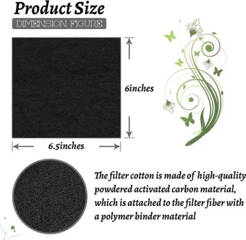 merkloos 10 Pack Cat Litter Charcoal Filters Tray Filter Replacement Charcoal Odor Filters Hooded Litter Boxes & Pans (6152302853830)