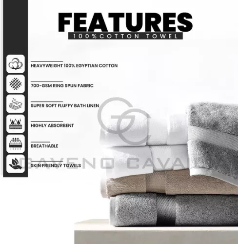 merkloos Bath towels 100x 200 Extra large bath towel 2-piece - 700 g/m² hotel quality Egyptian cotton extra large towels 100 x 180 cm - extra soft bath towel - white bath towels 100x 200 (6150833488446)