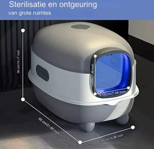 unbranded litter box - Litter box with sieve system - cats - animals - home (6097443148110)