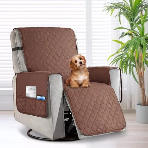 merkloos Recliner Protector for Relax Chair - Non-Slip, Waterproof, 1-Seater Seat Protector with Bag - Pet and Child Protection, 63.5cm Wide (7756002279434)