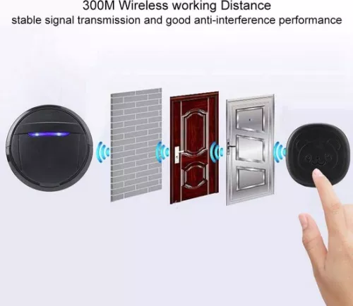 merkloos Waterproof Wireless Dog Doorbell - Training Bell for Pets and Elderly - 1 Receiver 2 Transmitters (EU) . (8785309296522)