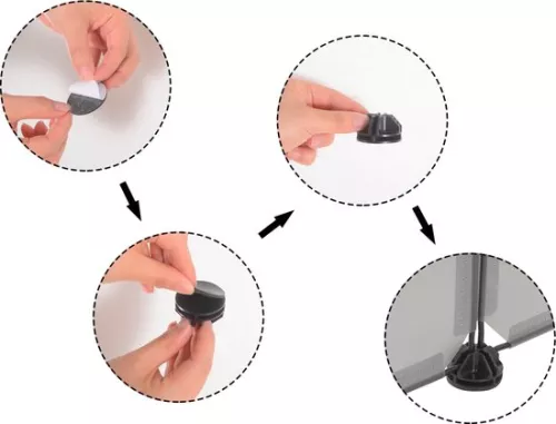 KAMYRA Kamyra® Indoor Puppy Run / Rabbit Run - Run for Dogs, Cats & Rabbits - Cat Run - Plastic & Metal - 140x72x46 cm - White (6095520028096)