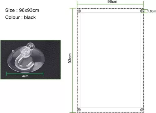 TopHome Curtains for Velux GGL S06 and 606-96 x 93 cm - Thermal Blackout Curtains - Roof Window Curtains with Suction Cup - Used in Bedroom and Office blackout curtain suction cups (6152514988955)