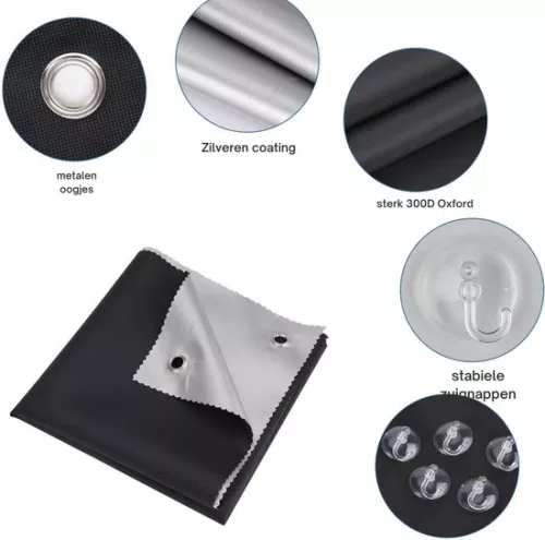 TopHome Curtains for Velux GGL S06 and 606-96 x 93 cm - Thermal Blackout Curtains - Roof Window Curtains with Suction Cup - Used in Bedroom and Office blackout curtain suction cups (6152514988955)