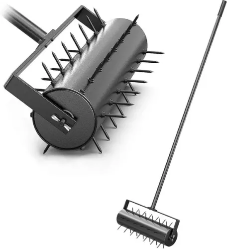 Prick Roller - Lawn Aerator - Grass Aeration - Lawn Aerator - Black