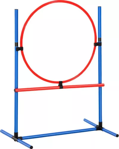 Vevor VEVOR Dog Agility Set, 71 Cm Jumping Bar, 60 Cm Jumping Ring, 300 Cm Tunnel, PVC, Net Weight 5.7 Kg, With Storage Bags, Suitable For Indoor And Outdoor Use (0197988412298)