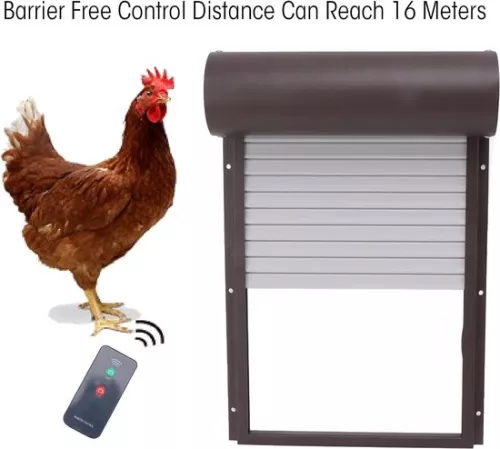 merkloos Automatic Chicken Coop Door Opener with Light Detection and Remote Control - 3-in-1 Solution for Breeding Businesses (8785293916147)