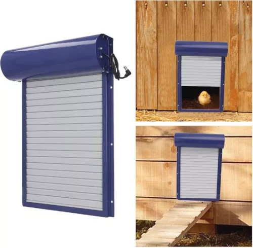 merkloos Automatic Chicken Coop Door Opener with Light Detection and Remote Control - 3-in-1 Solution for Breeding Businesses (8785293916147)
