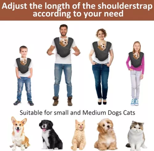 merkloos Dog Carrier - Baby Sling for Small Dogs - Adjustable (9507766248369)