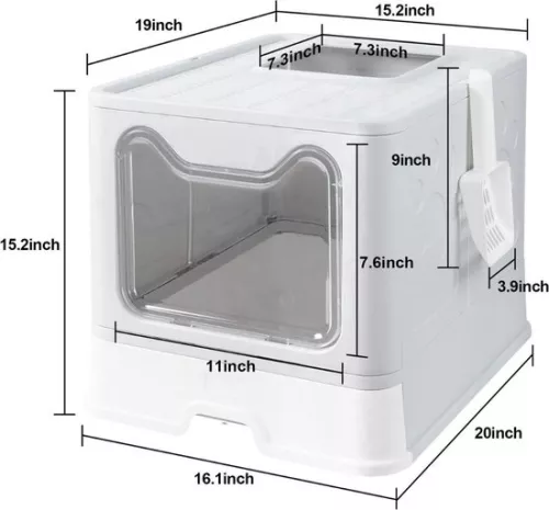 merkloos Cat Litter Box - Self Cleaning Litter Box - Cat Toilet with Tray (6097425421446)