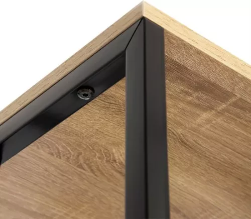 merkloos Simple Coat Rack - Modern Clothes Rack - Shoe Rack - Clothing Rack - Clothing Storage Rack - Wood - Brown/Black (8785276028003)