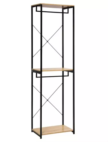 Simple Coat Rack - Modern Clothes Rack - Shoe Rack - Clothing Rack - Clothing Storage Rack - Wood - Brown/Black