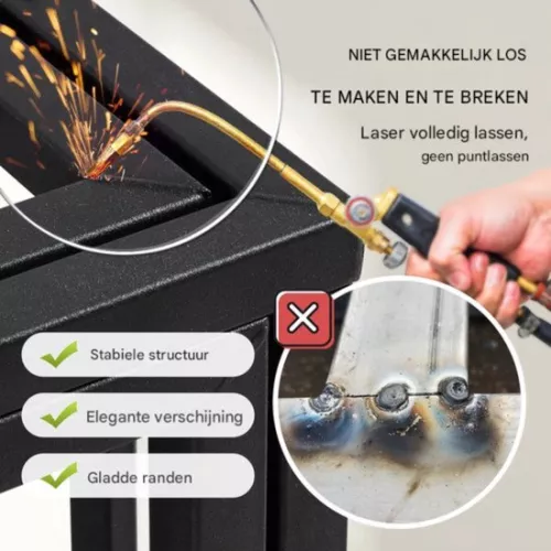 merkloos Dog crate - 65×95×81 cm - Dog kennel - Including wheels (8721085153901)