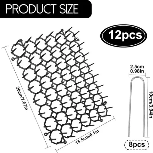 merkloos Cat Repellent Mat - Cat Mats with Spikes - Deterrent Mat - 12 Pieces (9505964832779)