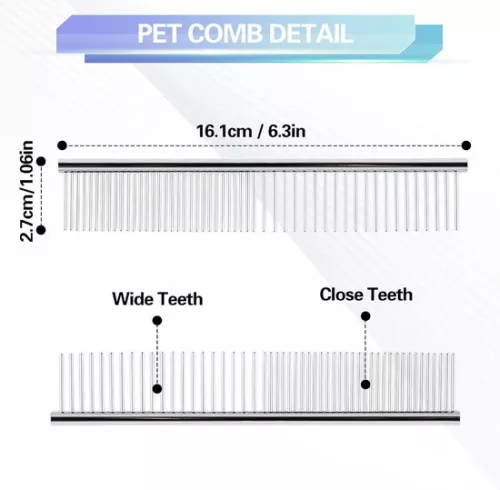 merkloos Scissors Set for Dogs and Cats Including Thinning Scissors, Curved Scissors, and Grooming Comb (6151833230233)