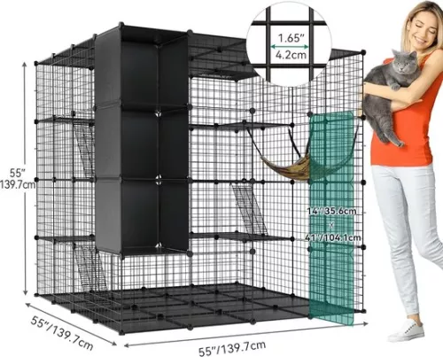 merkloos Cat Crate - Cat Run - Cat Cage - Cat Crate - Cat Crate (6151002693678)