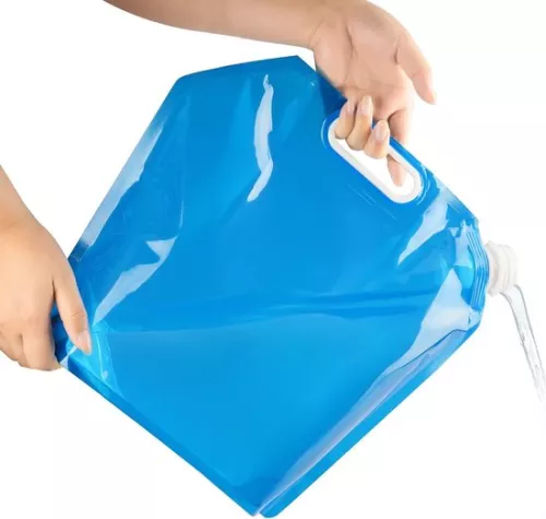 merkloos Water bag 5 Liters - Foldable - Closing cap - Camping - Outdoor - Football - Sports - Camping - Water bags (9503617751293)