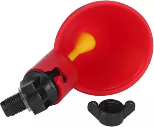 merkloos Automatic Red Water Bowl Quail Chicken Drinking Cup Nipple - 10 Pieces . (6151922275268)