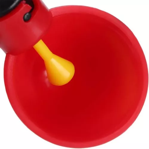 merkloos Automatic Red Water Bowl Quail Chicken Drinking Cup Nipple - 10 Pieces . (6151922275268)