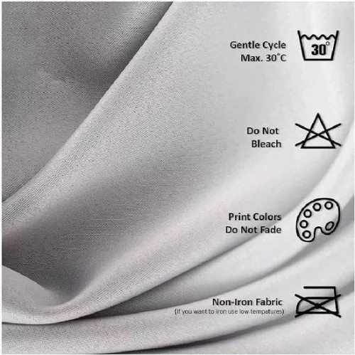 merkloos 3D Pattern Blackout Curtains for Bedroom and Living Room - Set of 2 - 140x160 cm (9501635552526)